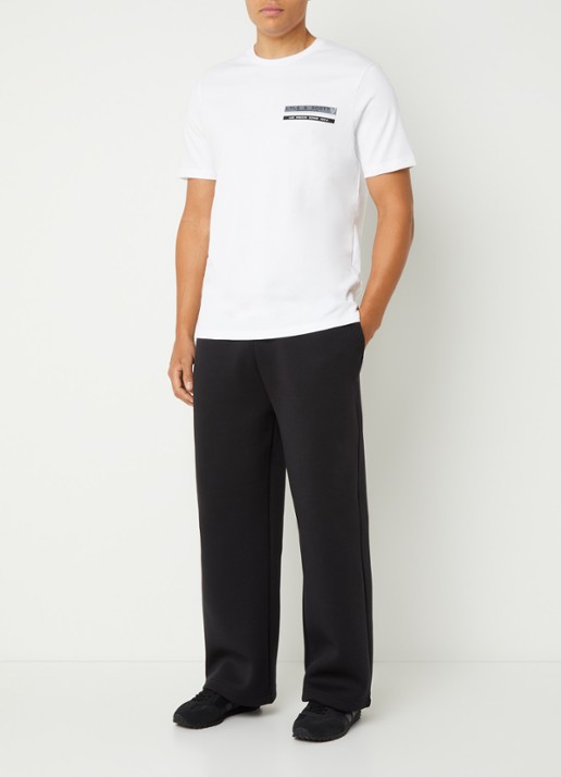 Lyle & Scott Loose fit joggingbroek met trekkoord - voorkant 4 zwart