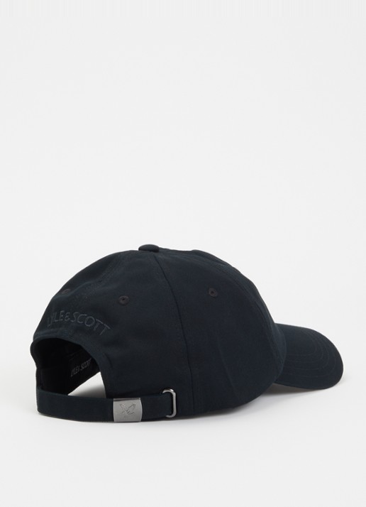 Lyle & Scott Pet met logoborduring  - detail 2 zwart