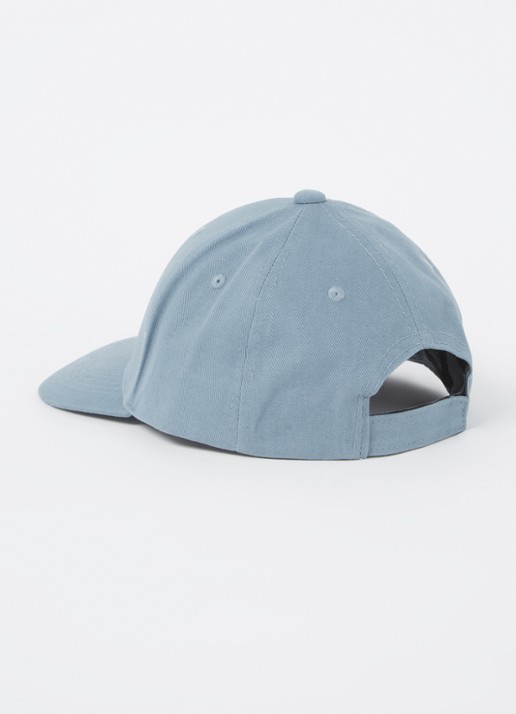 Lyle & Scott Pet met logoborduring  - achterkant blauwgrijs