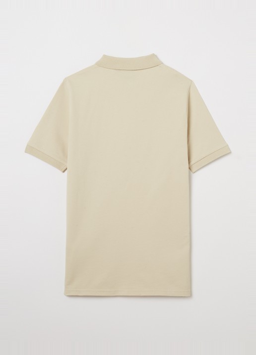 Lyle & Scott Polo met logoborduring - detail 4 beige