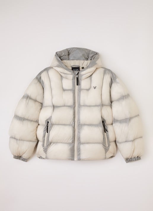 Lyle & Scott Puffer jack met logo