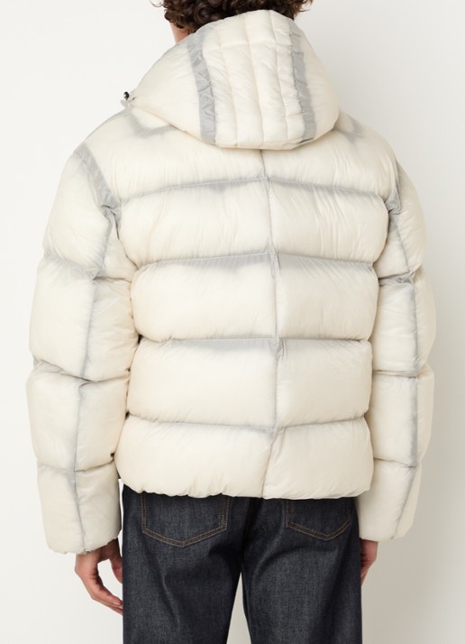 Lyle & Scott Puffer jack met steekzakken - achterkant 3 beige
