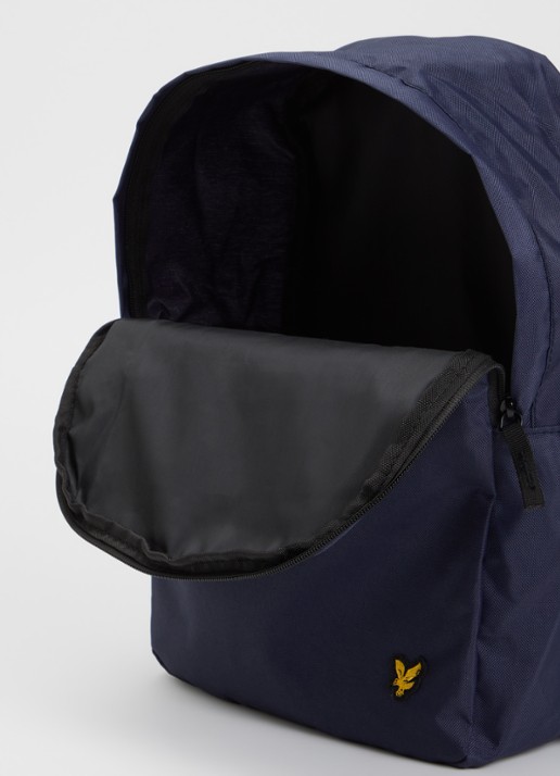 Lyle & Scott Rugzak met waterafstotende coating - detail donkerblauw