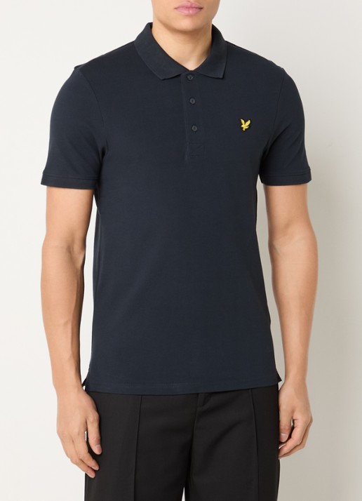 Lyle & Scott Slim fit polo van piqué katoen met logo