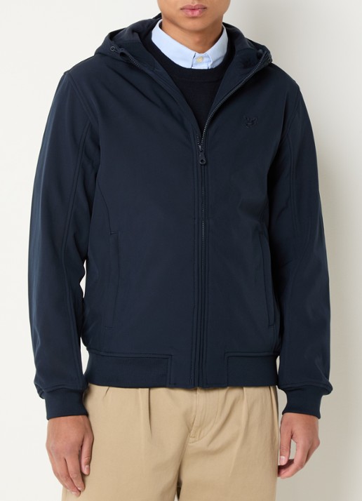 Lyle & Scott Softshell jack met capuchon en ritszakken