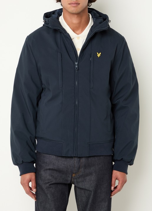 Lyle & Scott Softshell jack met capuchon en ritszakken