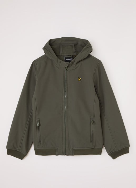 Lyle & Scott Softshell jack met logo
