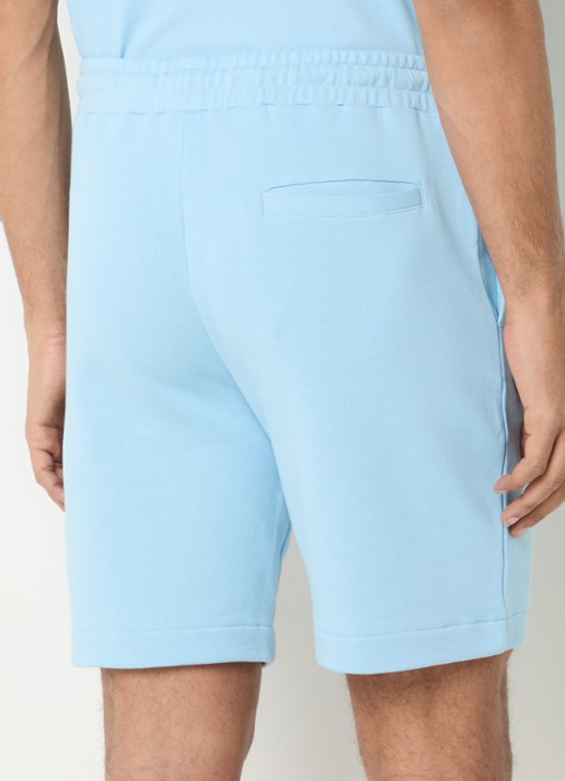 Lyle & Scott Straight fit korte joggingbroek met trekkoord - achterkant blauw