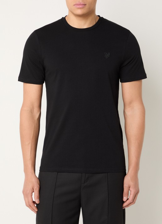 Lyle & Scott Superfine T-shirt met logoborduring