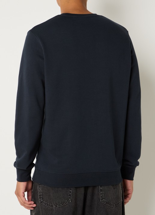 Lyle & Scott Sweater met logo - achterkant donkerblauw