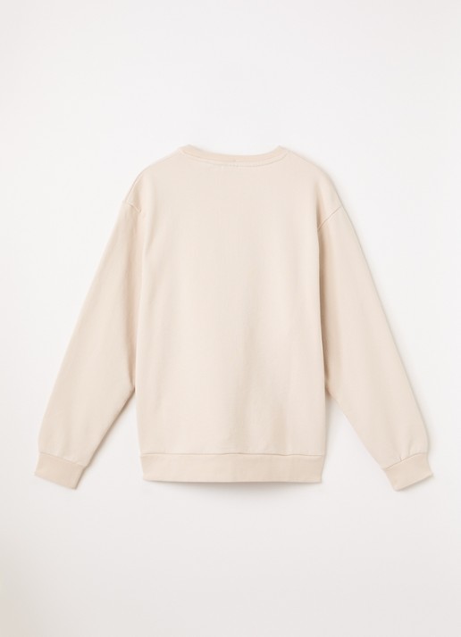 Lyle & Scott Sweater met logo - voorkant 3 creme