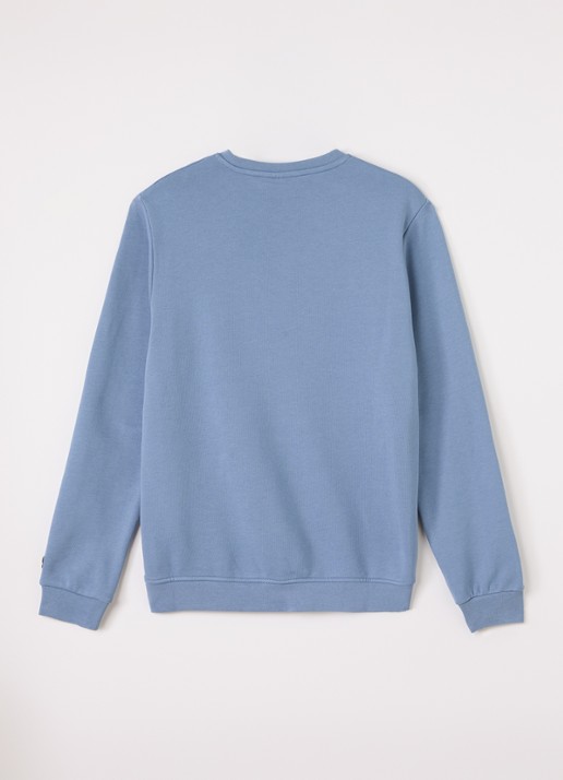 Lyle & Scott Sweater met logo - voorkant 2 blauw