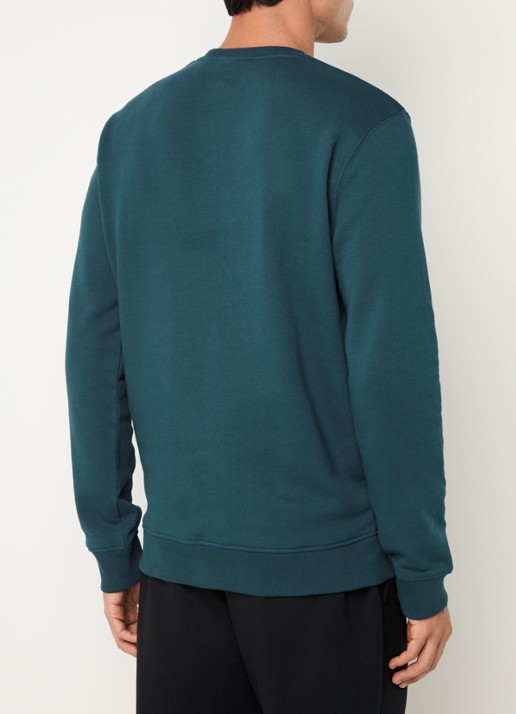 Lyle & Scott Sweater met logoborduring - achterkant 3 petrol