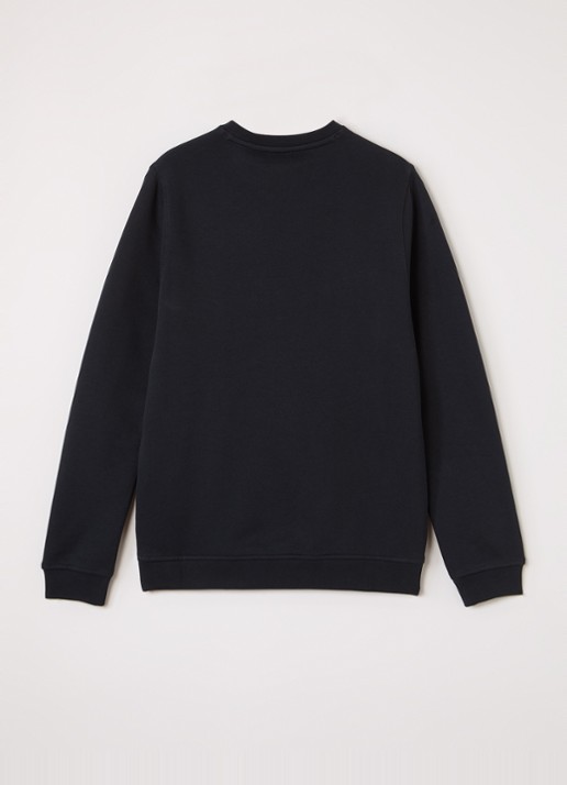 Lyle & Scott Sweater met logoborduring - voorkant 3 donkerblauw