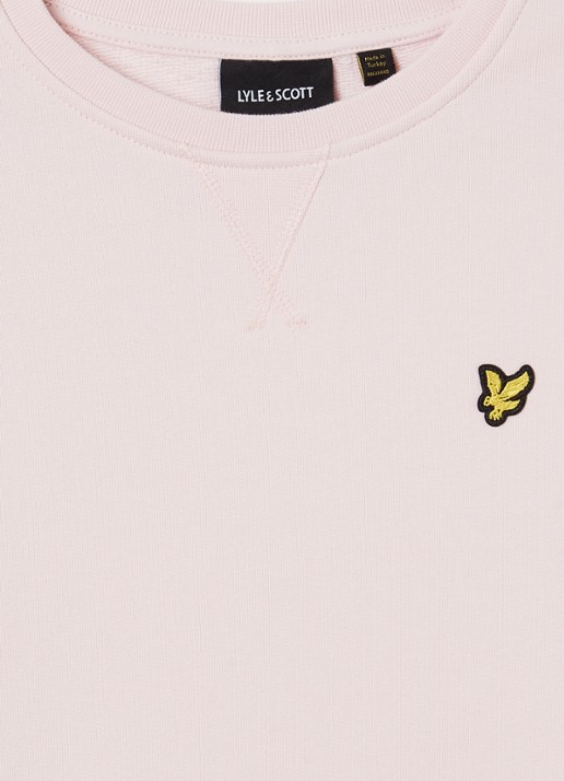Lyle & Scott Sweater met logoborduring - detail 4 lichtroze