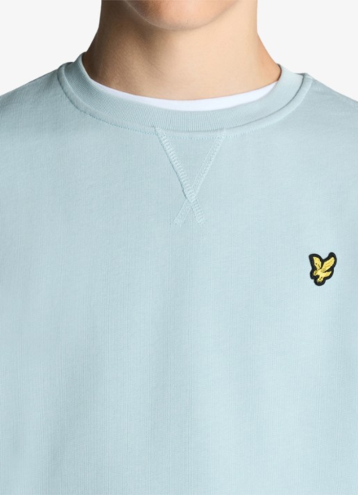Lyle & Scott Sweater met logoborduring - detail 6 blauw