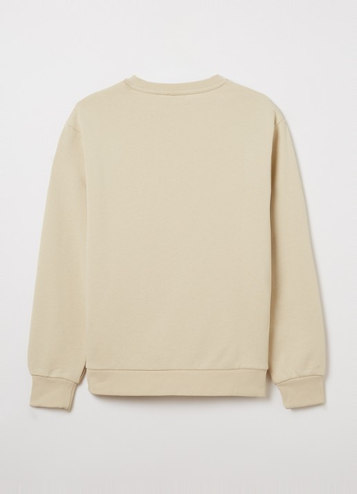 Lyle & Scott Sweater met logoborduring - detail 3 beige