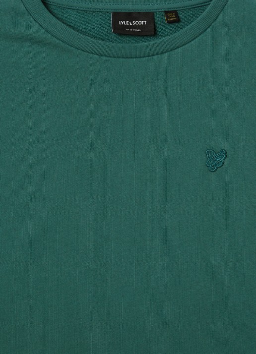 Lyle & Scott Sweater met logoborduring - detail 3 groen