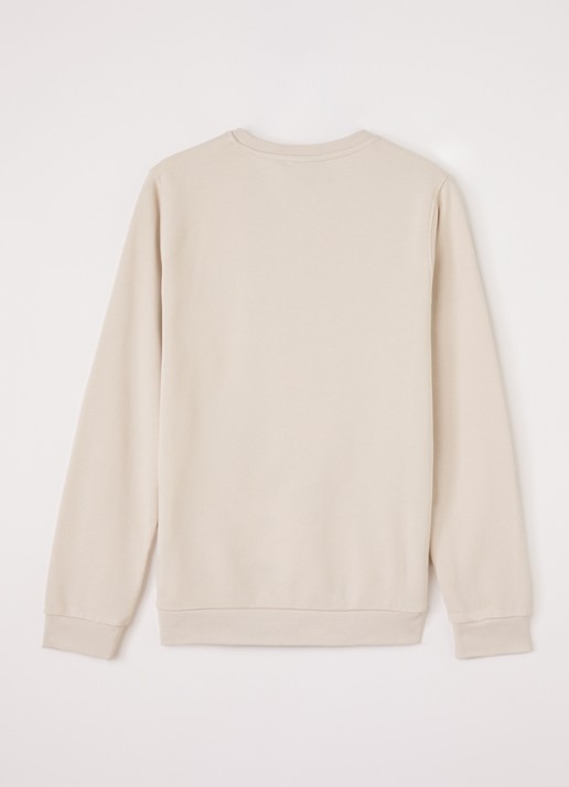 Lyle & Scott Sweater met logoborduring - voorkant 2 beige