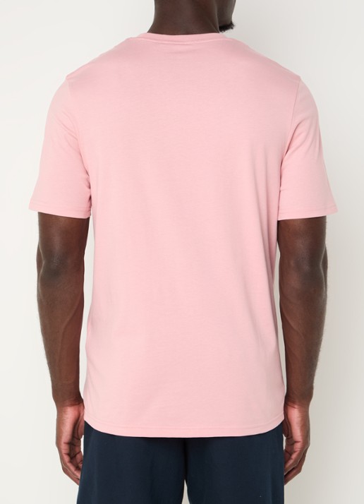 Lyle & Scott T-shirt met logo - achterkant zalmroze