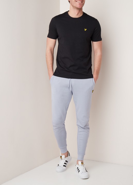 Lyle & Scott T-shirt met logo - voorkant 4 zwart