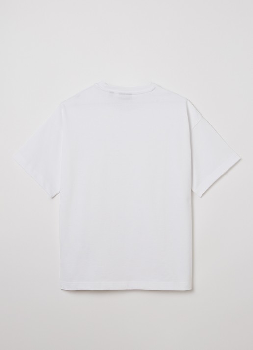 Lyle & Scott T-shirt met logoborduring - voorkant 2 wit