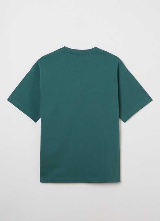 Lyle & Scott T-shirt met logoborduring - detail 3 groen