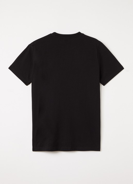 Lyle & Scott T-shirt met logoprint - voorkant 2 zwart