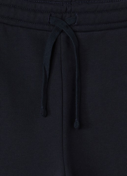 Lyle & Scott Tapered fit joggingbroek met logoborduring - detail 3 donkerblauw