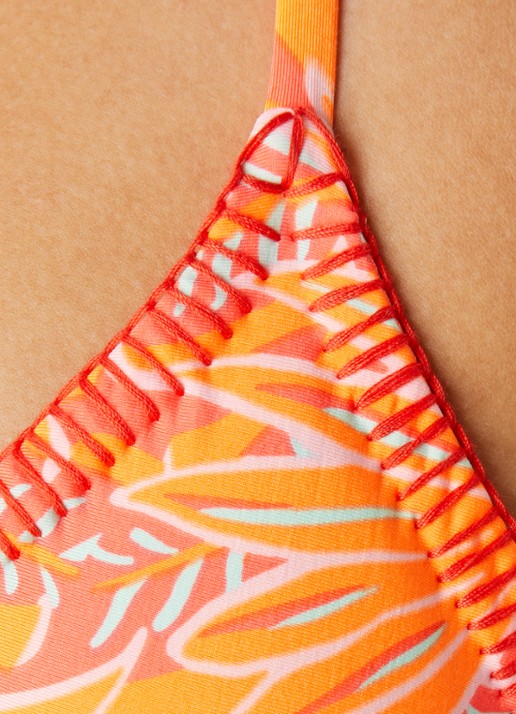 MAAJI Balmy reversible triangel bikinitop met uitneembare vulling - detail 5 roze