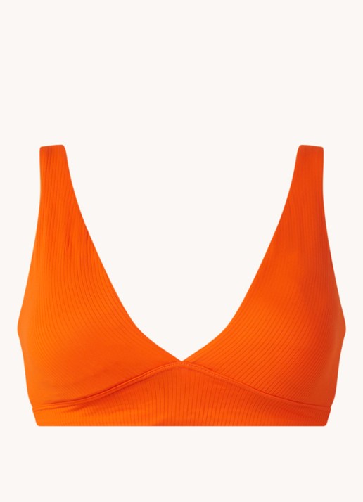 MAAJI Ginger Orange Allure reversible voorgevormde triangel bikinitop - voorkant 3 oranje