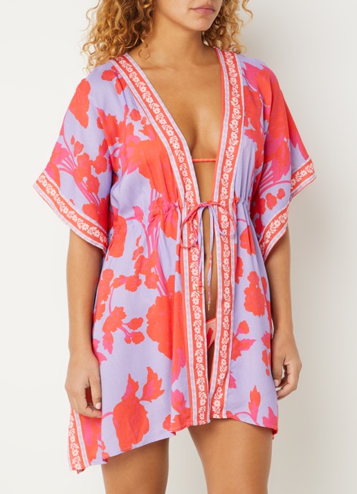 MAAJI Lavender Dream kaftan met bloemenprint