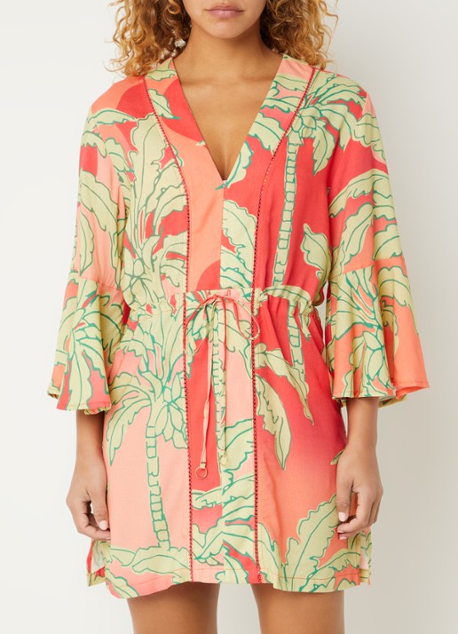 MAAJI Palm Garden strandjurk met print