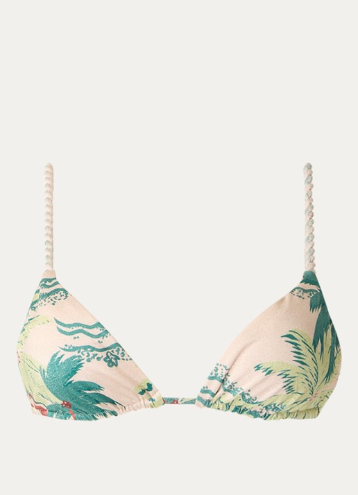 MAAJI Palm Glow Upbraid reversible triangel bikinitop met uitneembare vulling