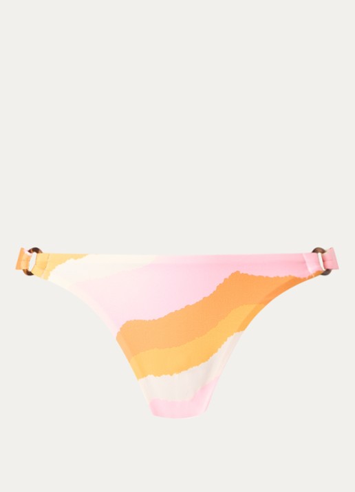 MAAJI Paradiso Waves Sublimiring reversible bikinislip met print - voorkant 2 roze