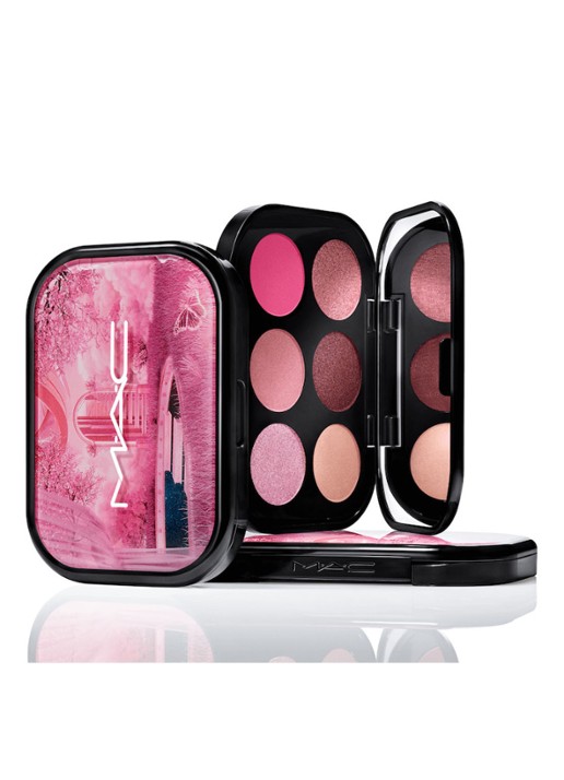M·A·C  Connect In Colour Eye Shadow Palette X6 - oogschaduw palette - voorkant rose lens