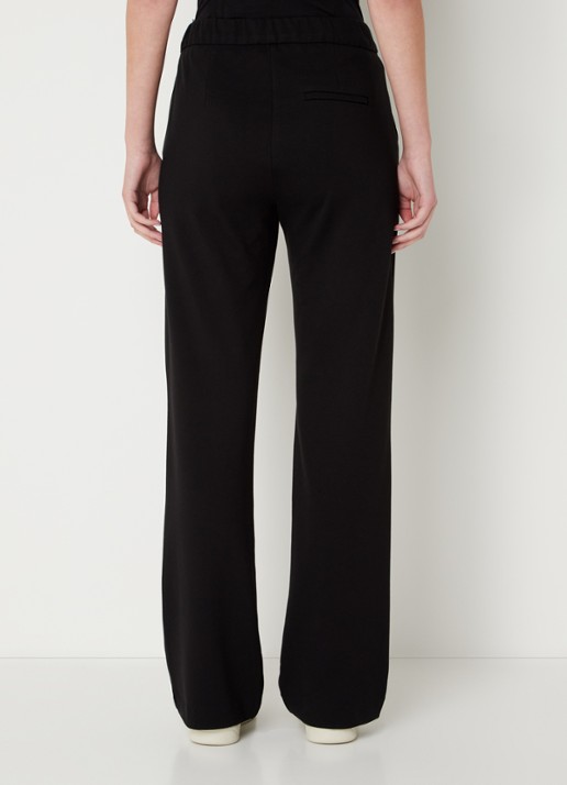 MAC Jeans Chiara straight fit pantalon met print  - achterkant 3 zwart