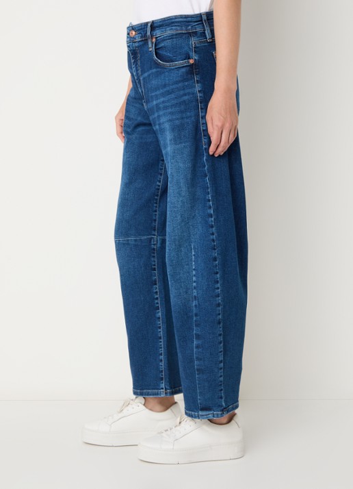 MAC Jeans Dakota high waist balloon fit jeans met steekzakken - detail 5 indigo