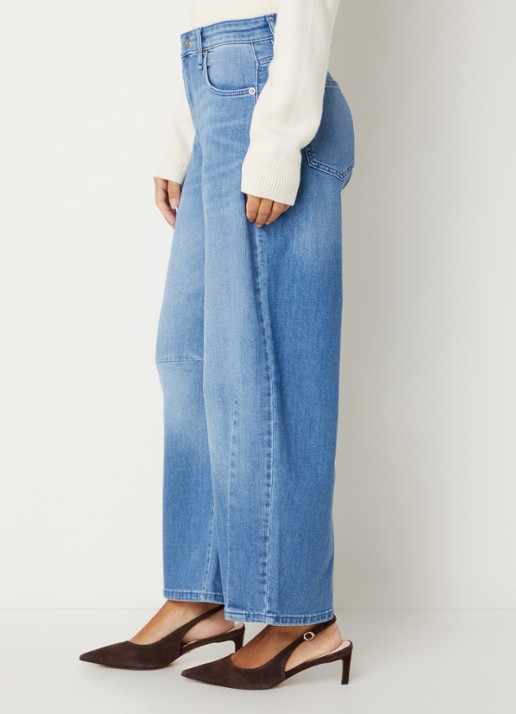 MAC Jeans Dakota high waist balloon fit jeans met steekzakken - detail 4 blauw