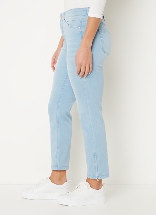 MAC Jeans Dream Chic high waist skinny jeans - detail 3 lichtblauw