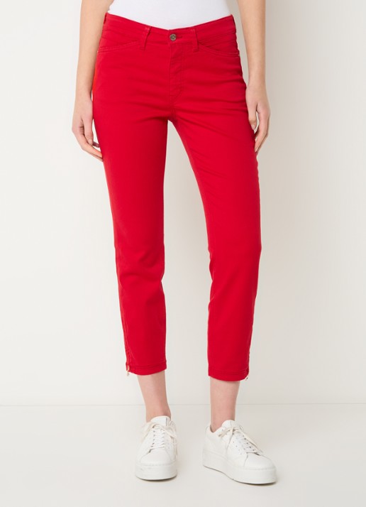 MAC Jeans Dream Chic mid waist slim fit jeans met gekleurde wassing - detail 2 rood