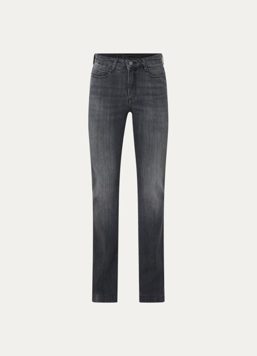 MAC Jeans Dream mid waist flared jeans met stretch - voorkant antraciet