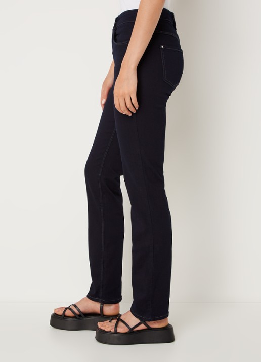 MAC Jeans Dream mid waist slim fit jeans met stretch  - detail 3 donkerblauw