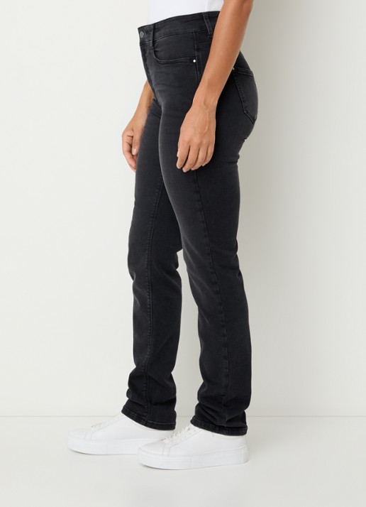 MAC Jeans Dream mid waist slim fit jeans met stretch  - detail 3 antraciet
