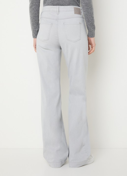 MAC Jeans Dream Wide high waist wide leg jeans met stretch - achterkant grijs