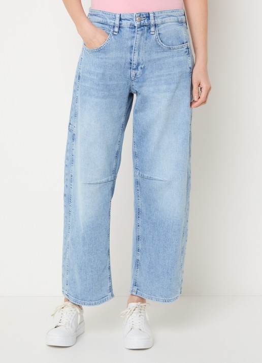 MAC Jeans Ohio high waist balloon fit jeans met lichte wassing