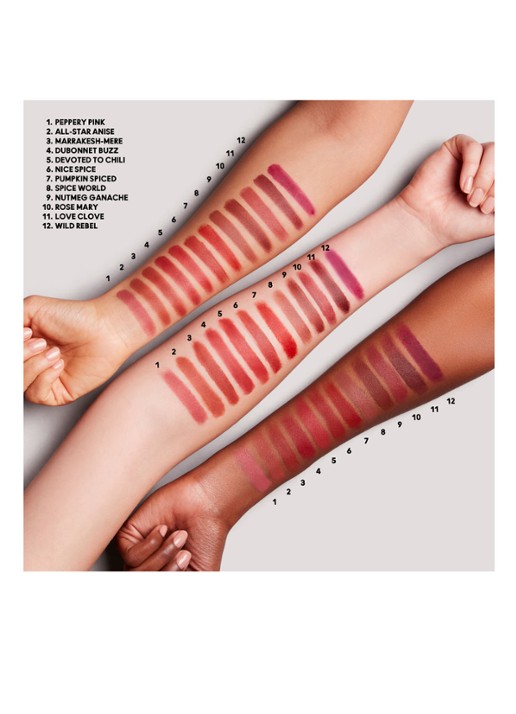 M·A·C Powder Kiss Velvet Blur Slim Stick - lipstick - detail 3 nice spice