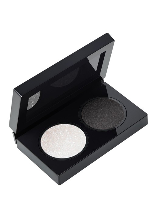 M·A·C Smoke + Ice Eye Shadow Duo - Limited Edition set  - voorkant smoke,sequins