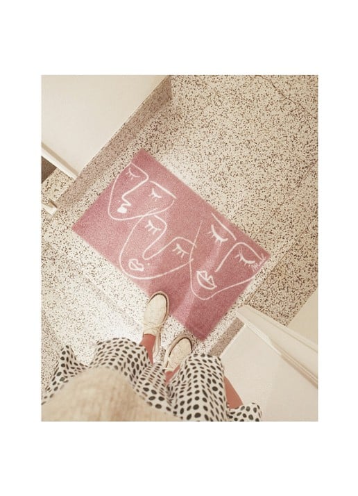 Mad About Mats Alysa deurmat 50 x 75 cm - voorkant 5 roze