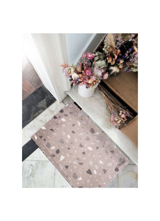 Mad About Mats Cain deurmat 50 x 75 cm - detail roze